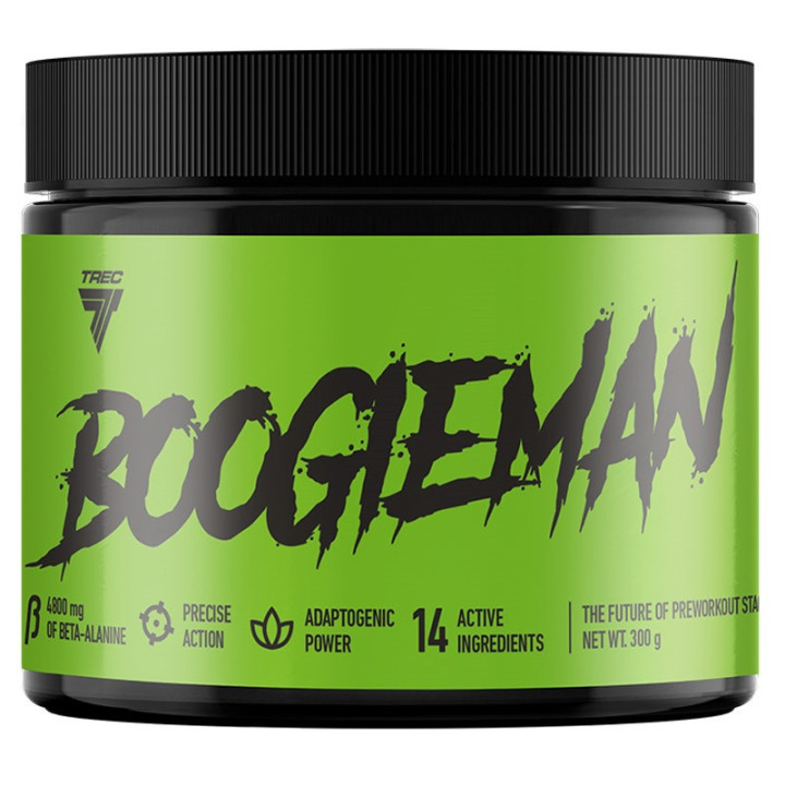 Boogieman 300g, Trec - przedtreningówka, która nie tylko pobudza, ale widocznie zwiększa efekty treningowe