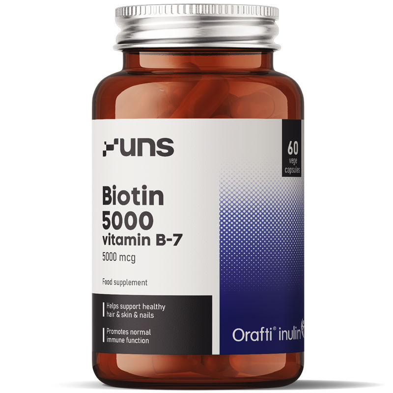 UNS Biotin 5000 Vitamin B-7 5000mcg 60vegcaps