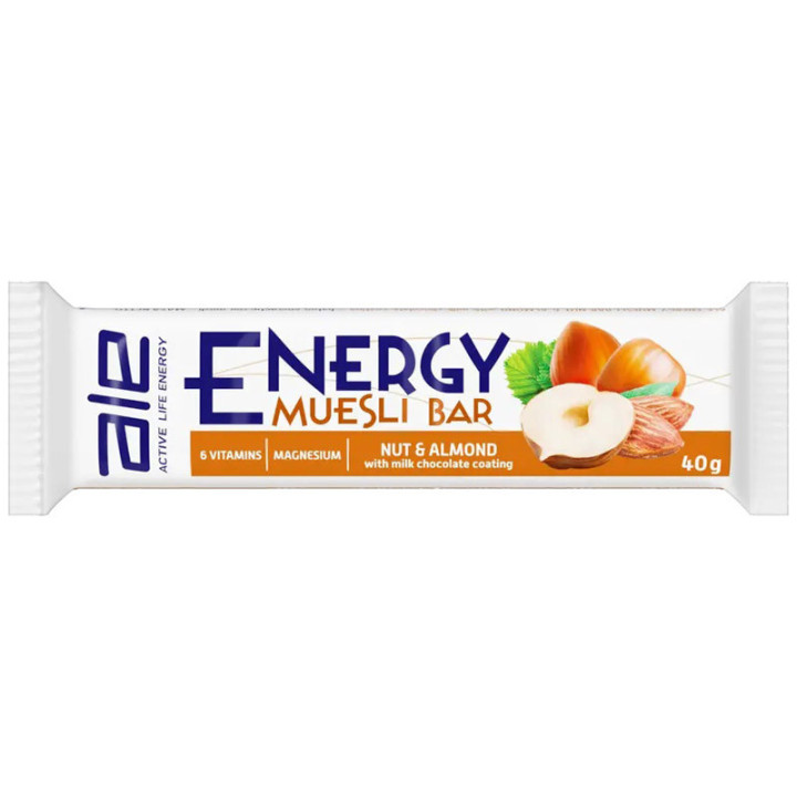 Muesli Bar 40g, ALE – energetyczny, lekkostrawny baton musli!
