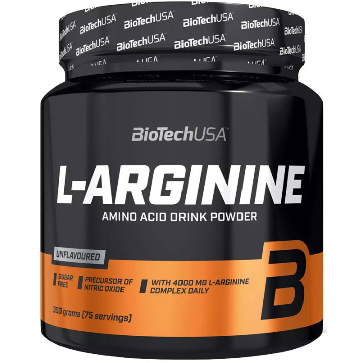 L-Arginine 300g, Biotech USA – 100% czystej L-argininy w proszku!