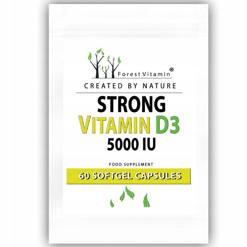 FOREST VITAMIN Strong Vitamin D3 5000 IU 60caps