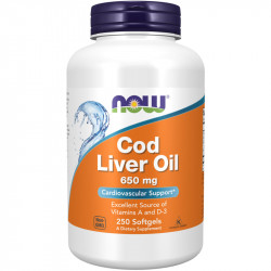 NOW Cod Liver Oil 650mg...