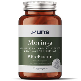 Moringa 400mg 60 kapsułek wegańskich,  UNS – wsparcie organizmu!
