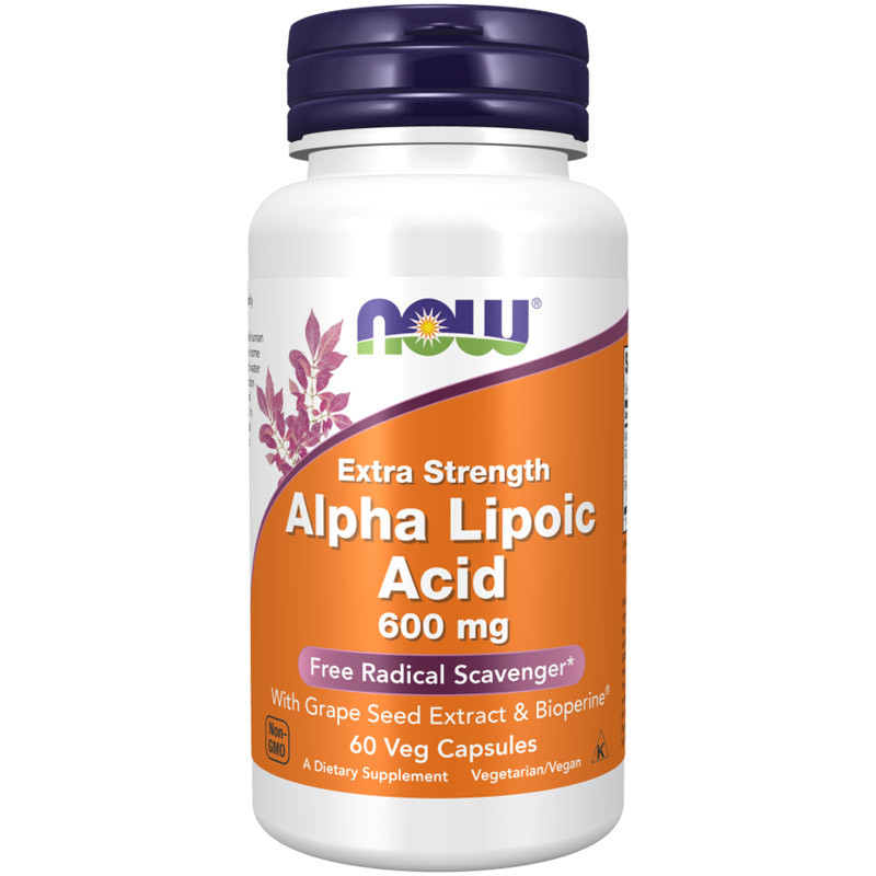 NOW Extra Strength Alpha Lipoic Acid 600mg 60vegcaps