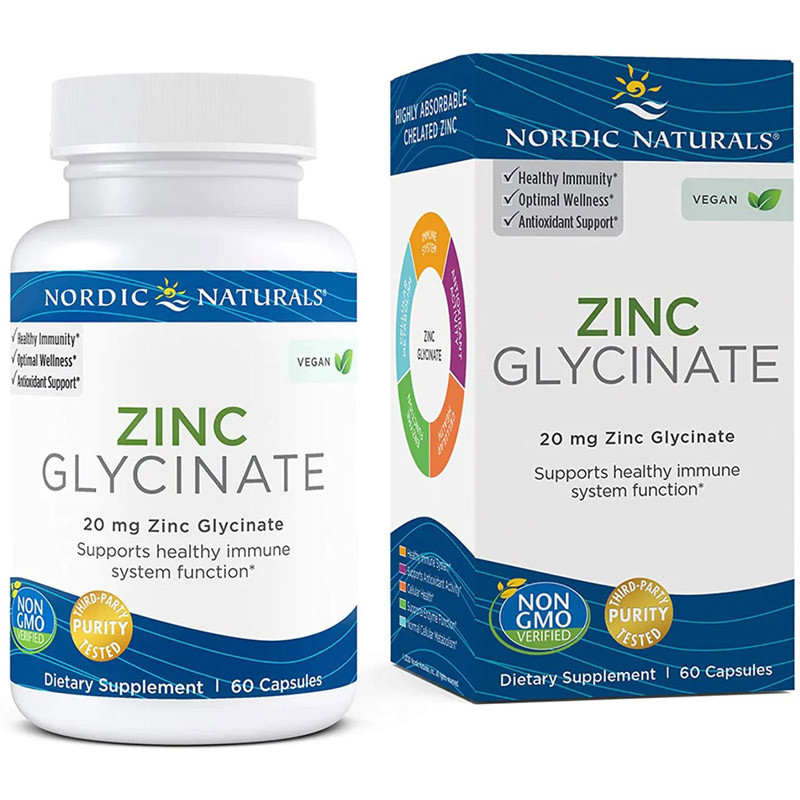 NORDIC NATURALS Zinc Glycinate 60caps