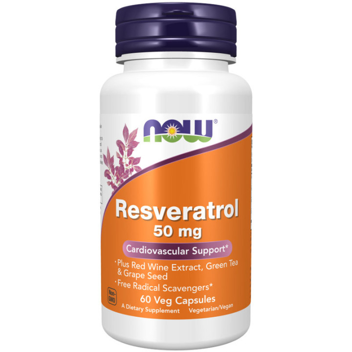 Resveratrol 50mg 60 kapsułek, NOW – naturalny antyoksydant!
