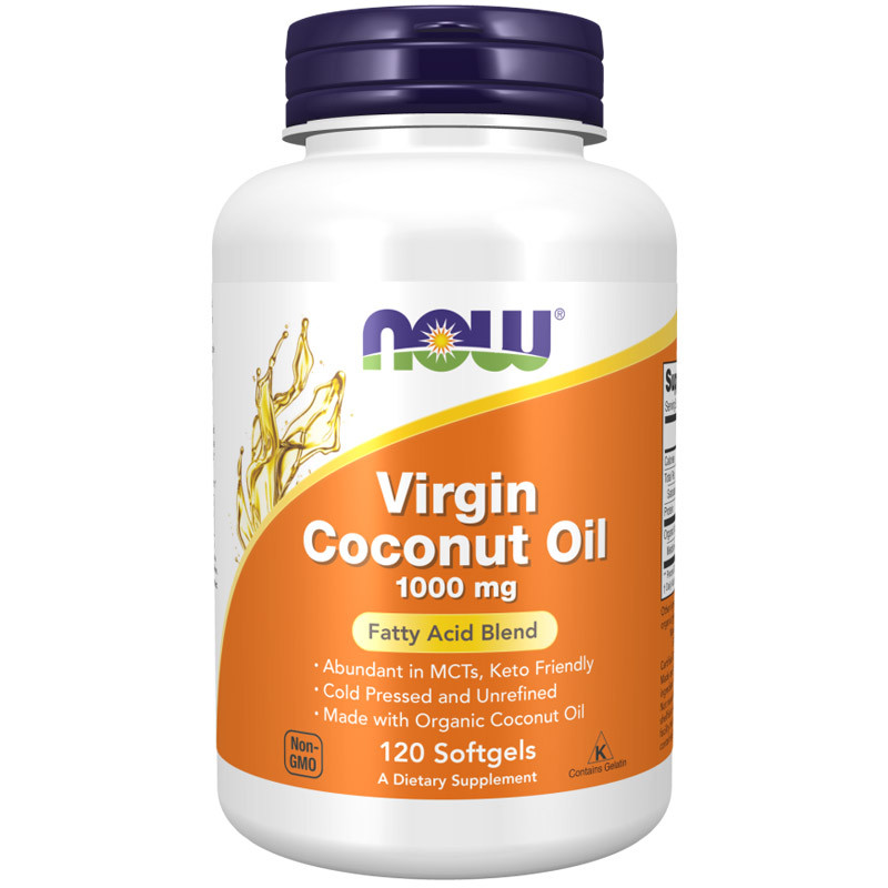 NOW Virgin Coconut Oil 1000mg 120caps