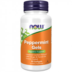 NOW Peppermint Gels 90caps