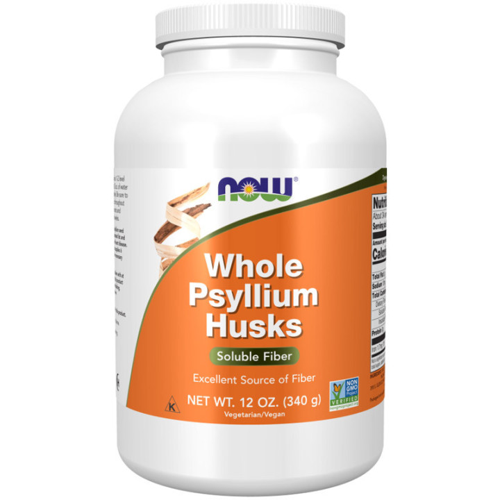 Whole Psyllium Husks 340g, NOW – zadbaj o układ trawienny!