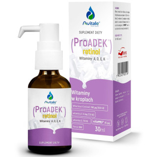 ProAdek Retinol 30ml, Avitale – witaminy A D E K dla organizmu!