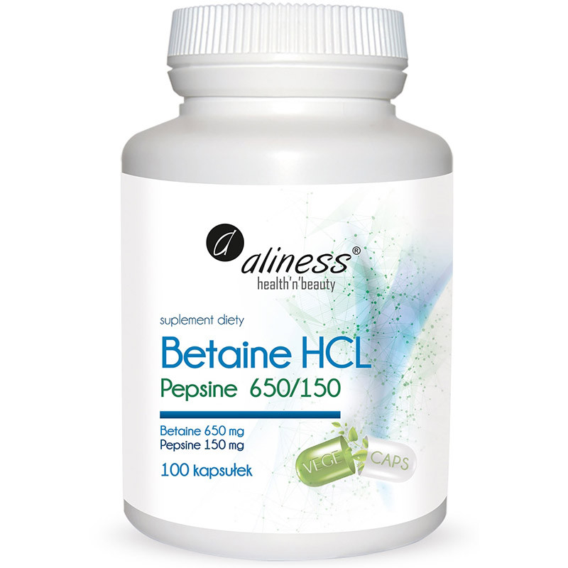 ALINESS Betaine HCL Pepsine 650/150 100caps