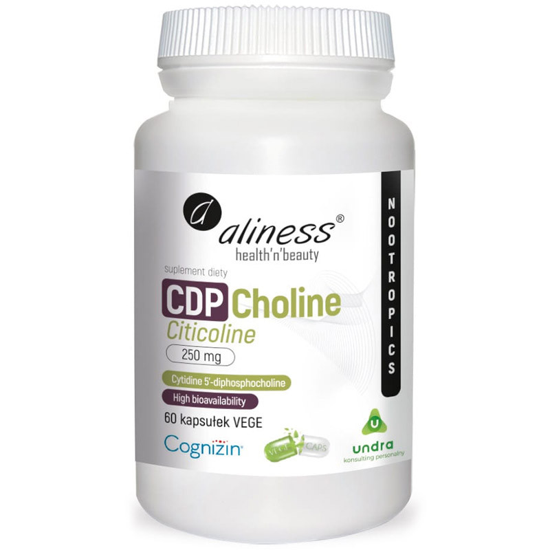ALINESS CDP Choline Citicoline 250mg 60vegcaps