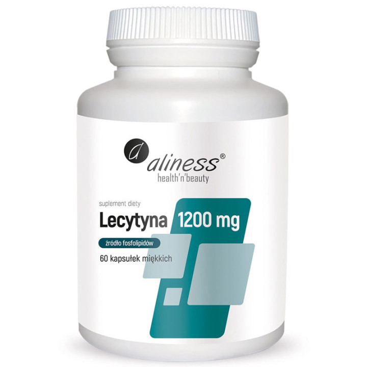 Lecytyna 1200mg 60 kapsułek, Aliness – wsparcie pamięci i koncentracji