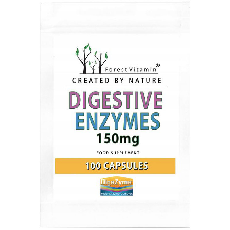 FOREST VITAMIN Digestive Enzymes 150mg 100caps