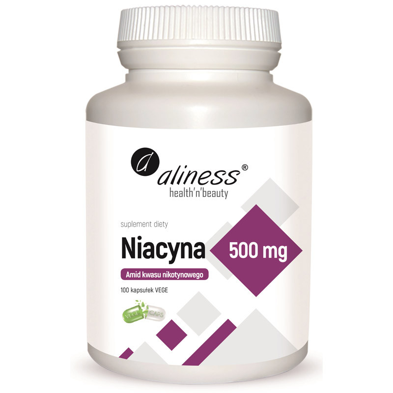 ALINESS Niacyna 500mg 100vegcaps