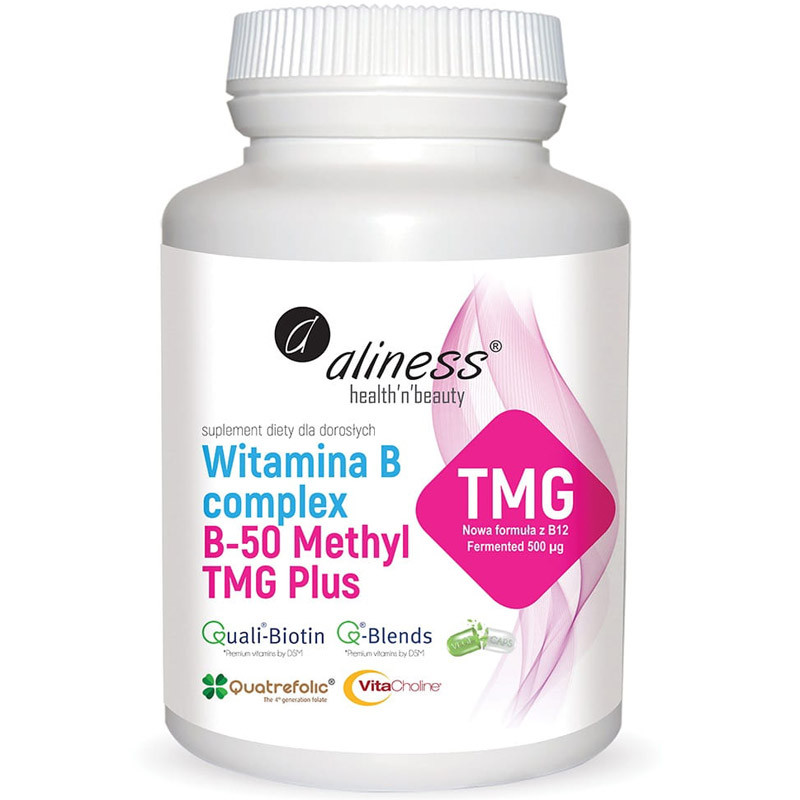 ALINESS Witamina B Complex B-50 Methyl Tmg Plus 100vegcaps