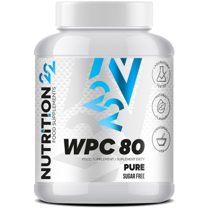 WPC 80 Pure 900g, Nutrition22 – wysokiej jakości odżywka białkowa!