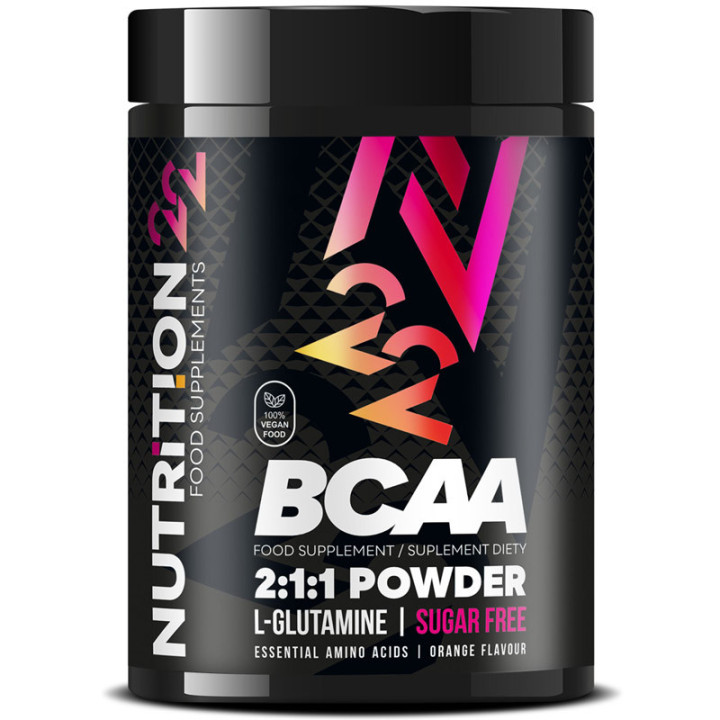 BCAA 2:1:1 Powder 500g, Nutrition22 – zapobiega katabolizmowi!