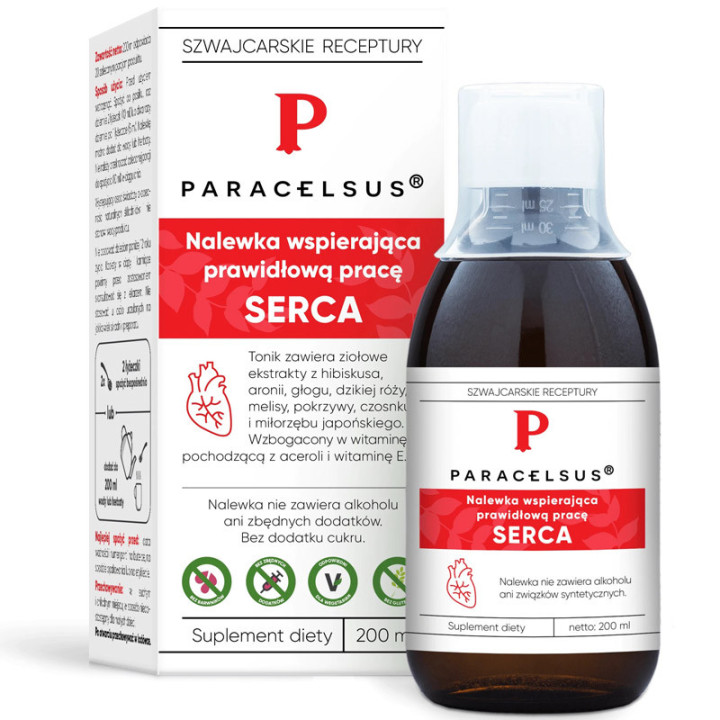 Nalewka Na Prawidłową Pracę Serca 200ml, Paracelsus – zdrowe serce!