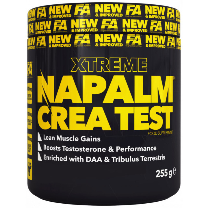 Xtreme Napalm Crea Test 255g, FA – świetny produkt potreningowy!