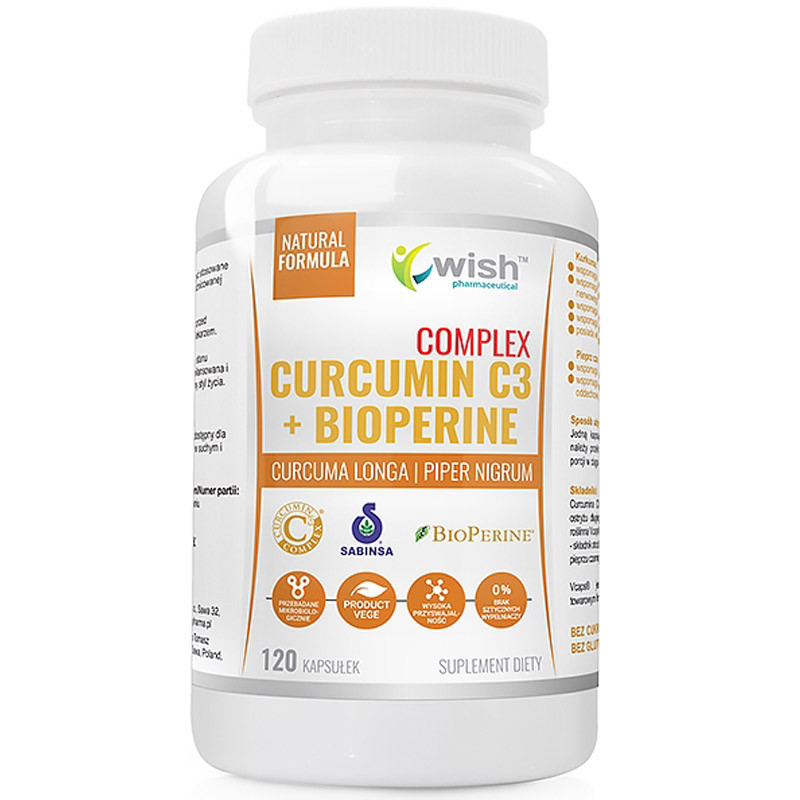 WISH Curcumin C3+Bioperine Complex 120caps