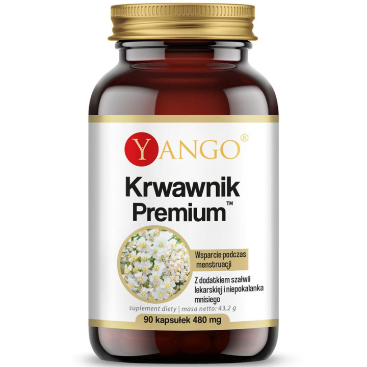 Krwawnik Premium 90 kapsułek,Yango – wspiera układ trawienny, krążenia