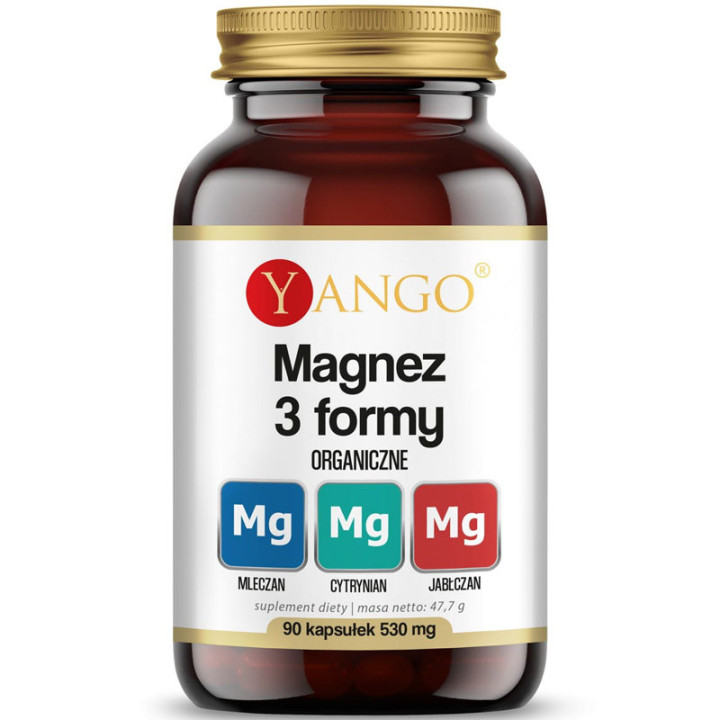 Magnez 3 Formy 90 kapsułek, Yango – ważny minerał dla zdrowia!