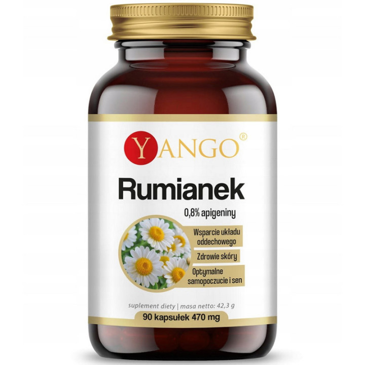 Rumianek 90 kapsułek, Yango – ekstrakt z rumianku pospolitego!