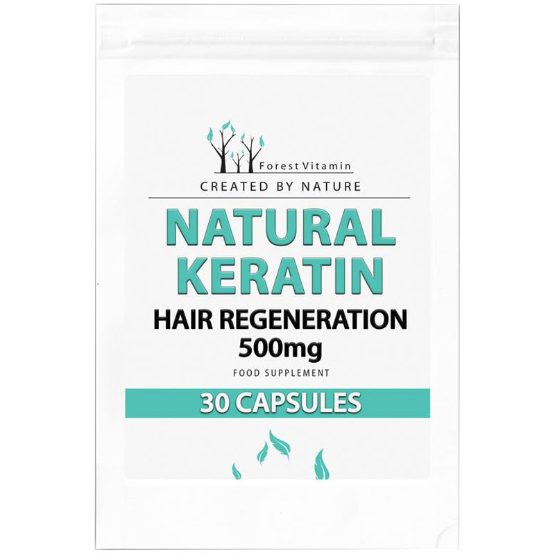 FOREST VITAMIN Natural Keratin Hair Regeneration 500mg 30caps