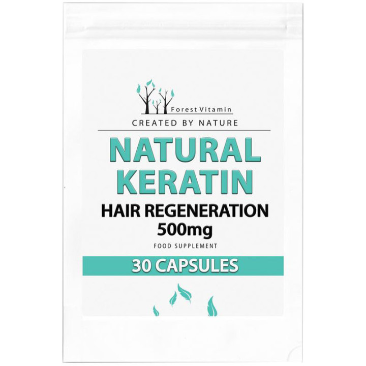 Natural Keratin 500mg 30 kapsułek, Forest Vitamin – na zdrowe włosy!