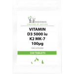 FOREST VITAMIN Vitamin D3 5000 IU K2 MK-7 100ug 550tabs