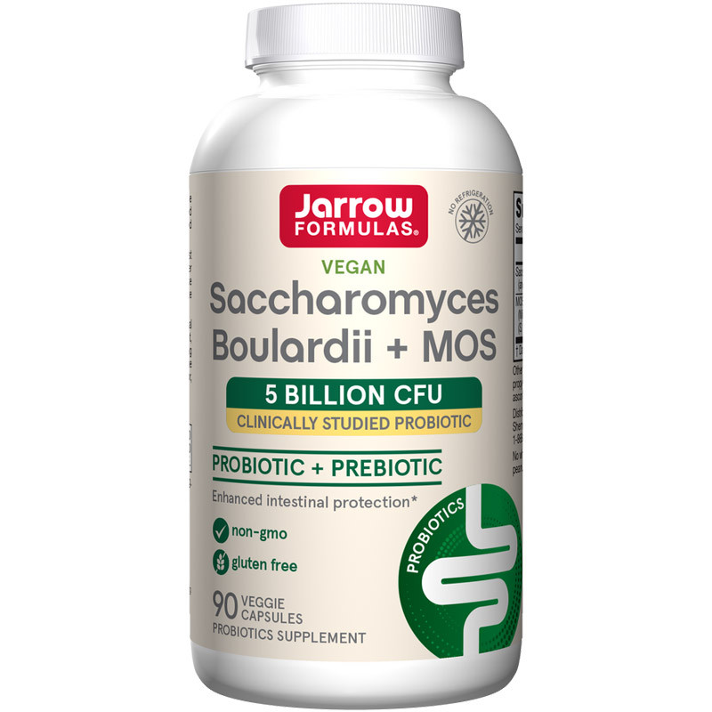 JARROW FORMULAS Saccharomyces Boulardii Plus MOS 90vegcaps