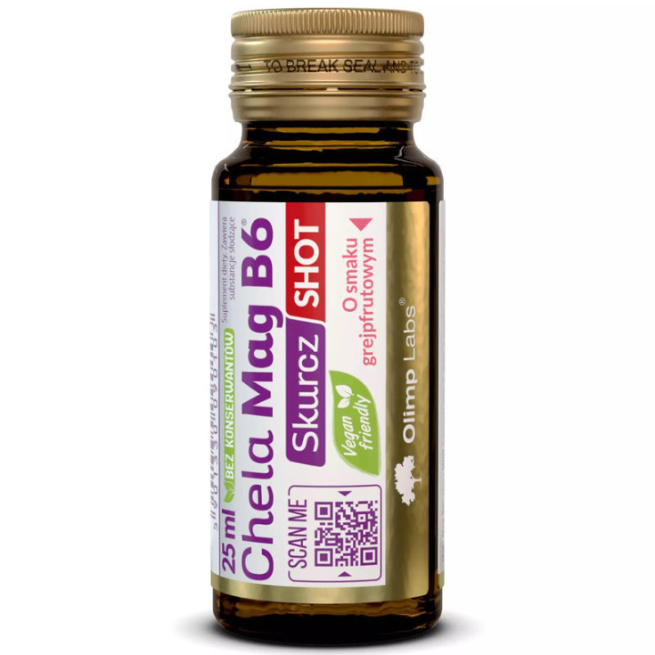 Chela Mag B6 Skurcz Shot Ampułka Szklana 25ml,Olimp – na układ nerwowy