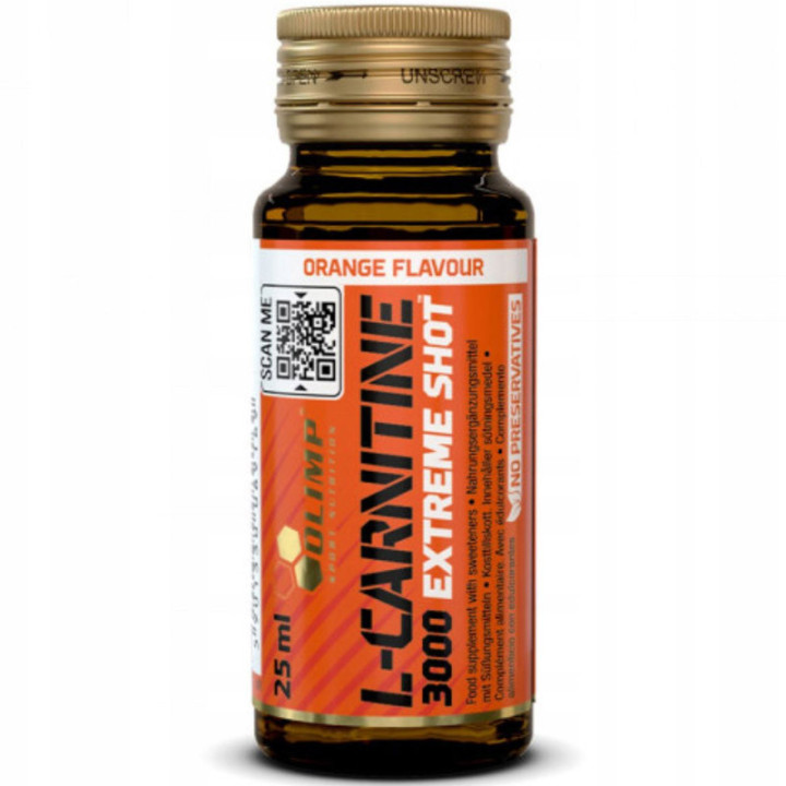 L-Carnitine 3000 Ex Shot Ampułka Szklana 25ml, Olimp - zadbaj o wagę!