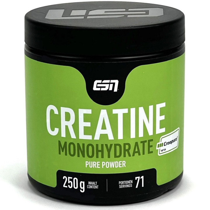 Creatine Monohydrate Creapure 250g, ESN – lepsze wyniki treningowe!