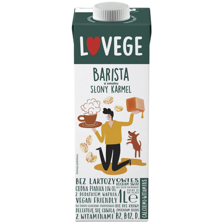 Lovege Barista Słony Karmel 1000ml, Sante – dla miłośników kawy!