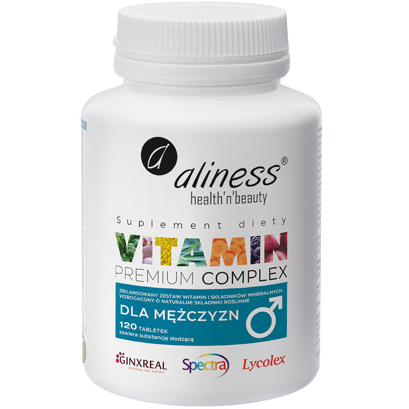 ALINESS Vitamin Premium Complex Dla Mężczyzn 120tabs