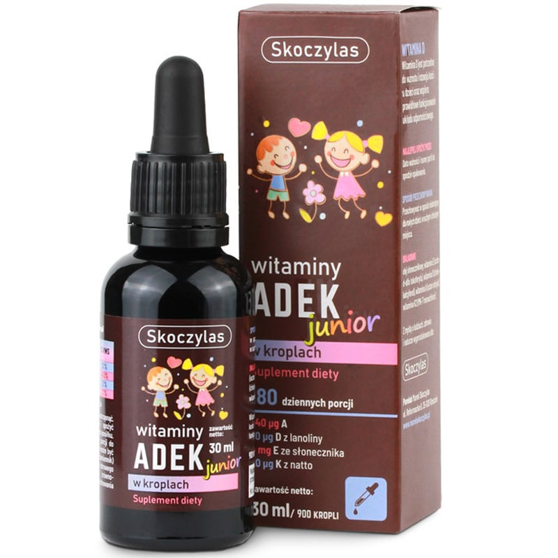 SKOCZYLAS Witaminy ADEK Junior W Kroplach 30ml