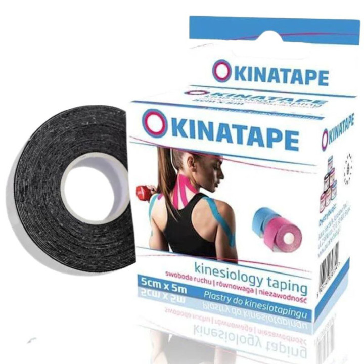 Kinatape 5cmx5m, Aura Herbals – skuteczne wsparcie dla mięśni i stawów