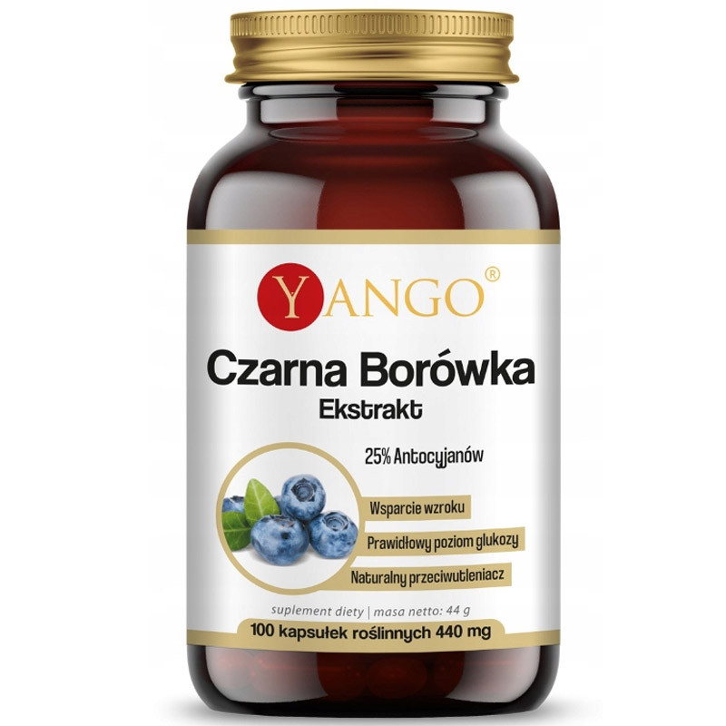 YANGO Czarna Borówka 100vegcaps