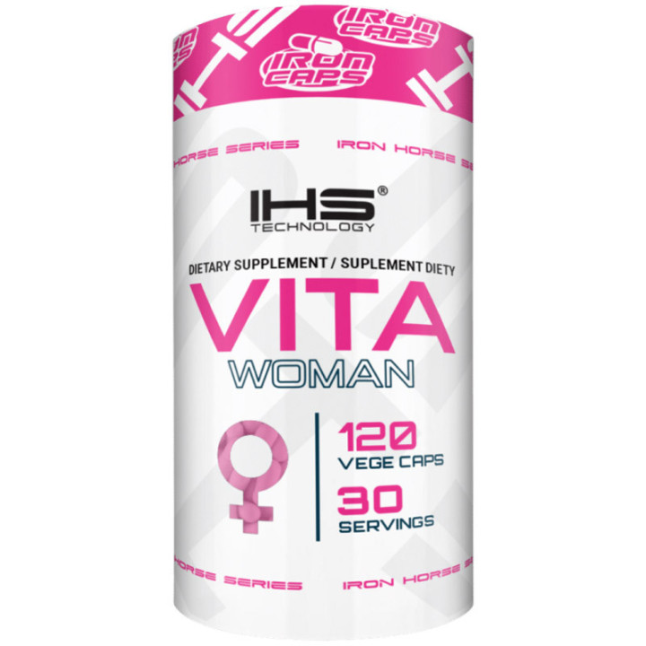 Vita Woman 120 kapsułek wegańskich, IHS – produkt stworzony dla kobiet!
