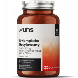 B-Kompleks Metylowany 60 kapsułek, UNS – kompleks witamin grupy B!