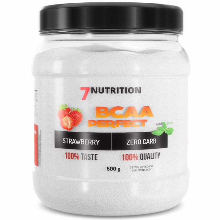 BCAA Perfect 500g, 7Nutrition – regeneracja,ochrona przed katabolizmem