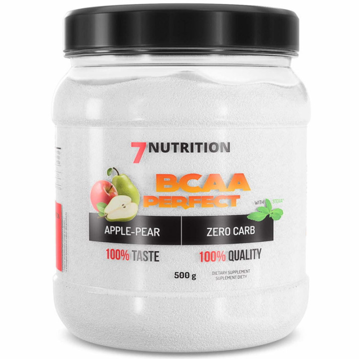 BCAA Perfect 500g, 7Nutrition – regeneracja,ochrona przed katabolizmem