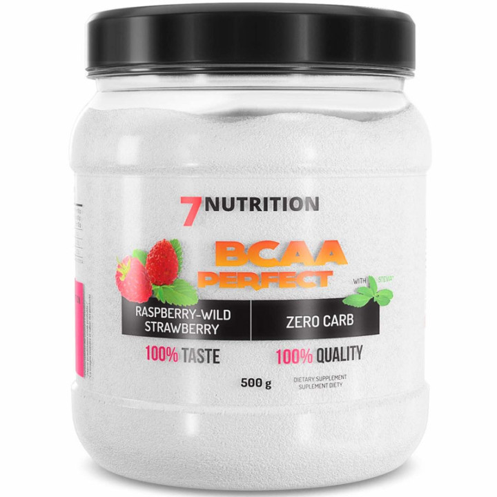 BCAA Perfect 500g, 7Nutrition – regeneracja,ochrona przed katabolizmem