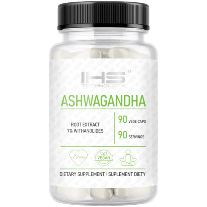 Ashwagandha 90 kapsułek, IHS – poprawia funkcje fizyczne i umysłowe!