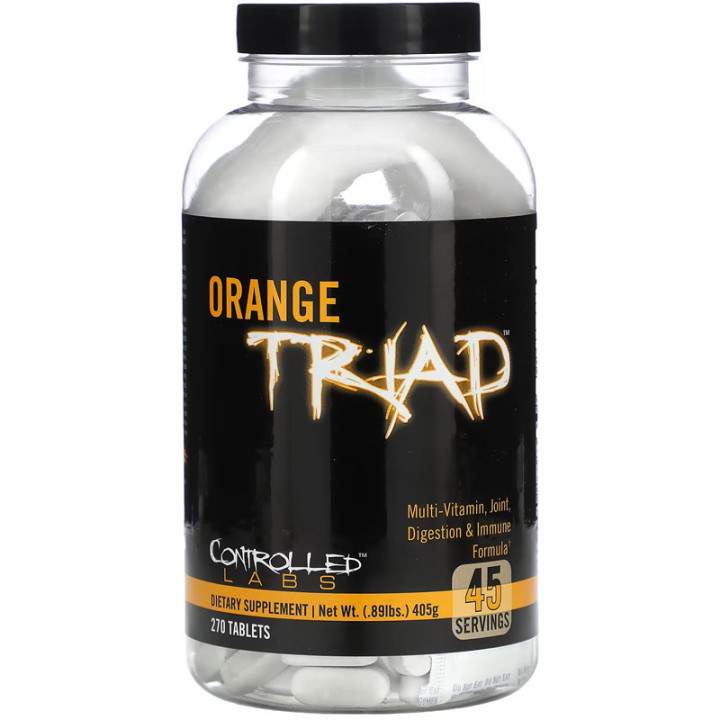 Orange Triad 270 tabletek, Controlled Labs – produkt wielofunkcyjny!