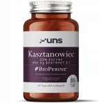UNS Kasztanowiec 20% Escyny 450mg Ekstrakt 5:1 60vegcaps