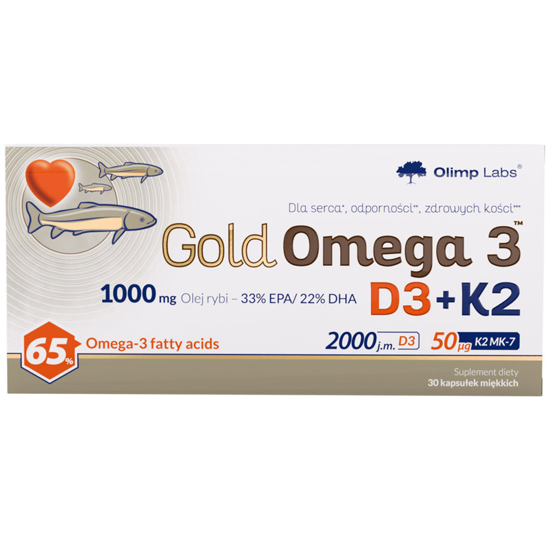 OLIMP Gold Omega 3 D3+K2 30caps