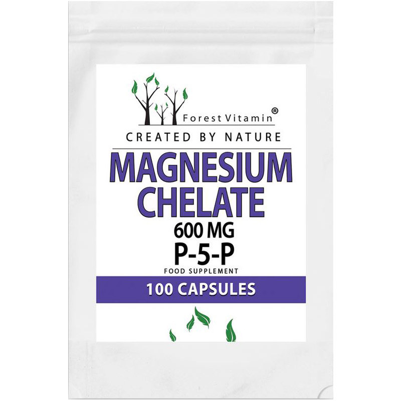 FOREST VITAMIN Magnesium Chelate 600mg P-5-P 100caps